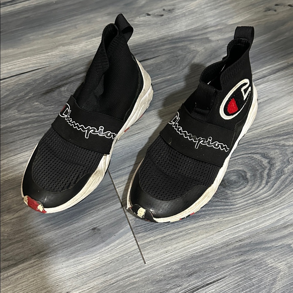 Champion Black and White Slip-On Shoes